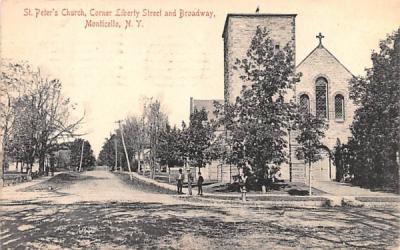 St Peter's Church Monticello, New York Postcard