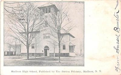 Madison High School New York Postcard