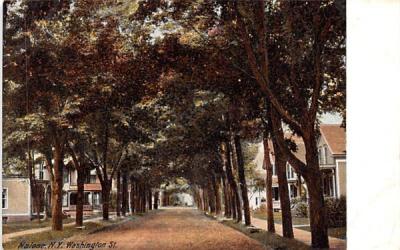 Washington Street Malone, New York Postcard