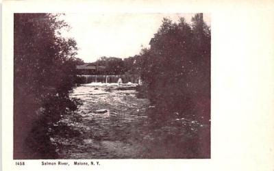 Salmon River Malone, New York Postcard