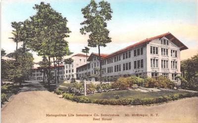 Metropolitan Life Insurance CO Sanatorium Mount McGregor, New York Postcard