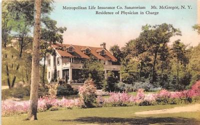 Metropolitan Life Insurance CO Sanatorium Mount McGregor, New York Postcard