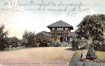 Driveway & Observatory Newburgh, New York Postcard