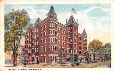 Palatine Hotel Newburgh, New York Postcard