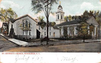 St George's Church Newburgh, New York Postcard