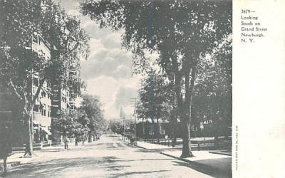 South on Grand Street Newburgh, New York Postcard