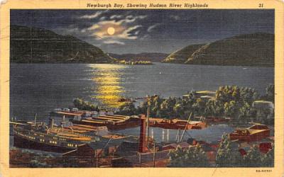 Newburgh Bay New York Postcard