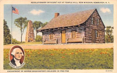 Revolutionary Officers' Hut at Temple Hill Newburgh, New York Postcard