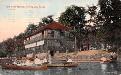 Boat House Newburgh, New York Postcard