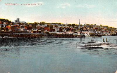 Hudson River Newburgh, New York Postcard