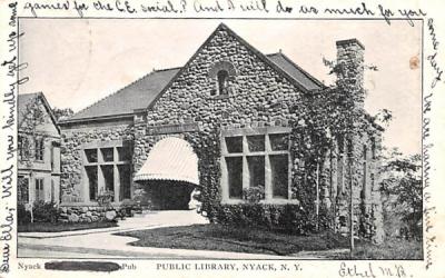 Public Library Nyack, New York Postcard