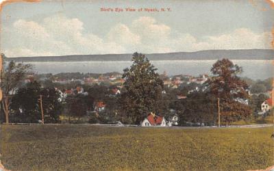 Bird's Eye View Nyack, New York Postcard