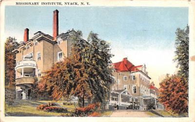 Missionary Institute Nyack, New York Postcard