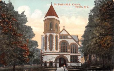 St Paul's ME Church Nyack, New York Postcard