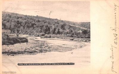 Neversink River New York Postcard