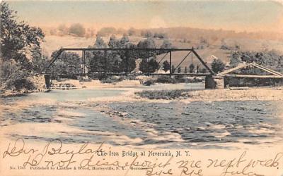 Iron Bridge Neversink, New York Postcard