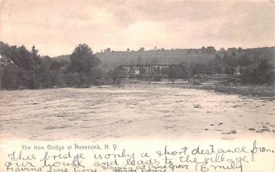 Iron Bridge Neversink, New York Postcard