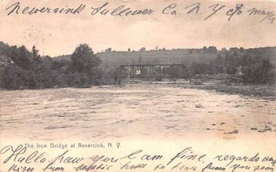 Iron Bridge Neversink, New York Postcard