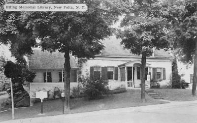 Eliting Memorial Library New Paltz, New York Postcard