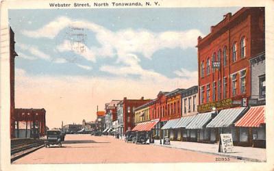 Webster Street North Tonawanda, New York Postcard