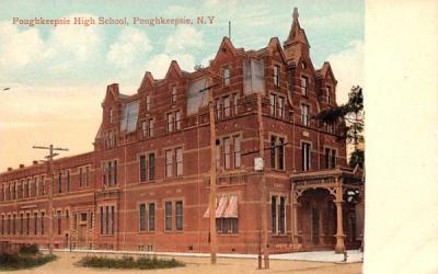 Poughkeepsie High School New York Postcard