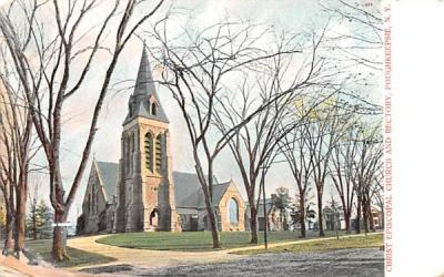 Christ Episcopal Church & Rectory Poughkeepsie, New York Postcard