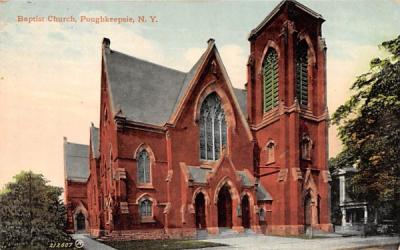 Baptist Church Poughkeepsie, New York Postcard