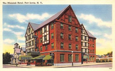 Minisink Hotel Port Jervis, New York Postcard