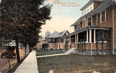 Sullivan Avenue Port Jervis, New York Postcard