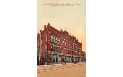 Masonic Hall, Post Office Port Jervis, New York Postcard