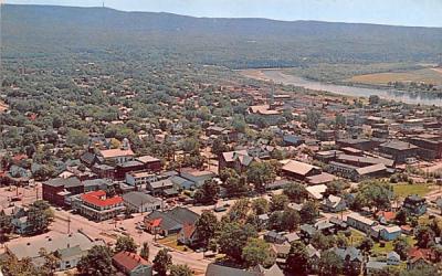 Overlooking part of the business section Port Jervis, New York Postcard