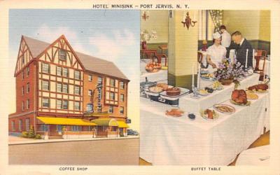 Hotel Minisink Port Jervis, New York Postcard