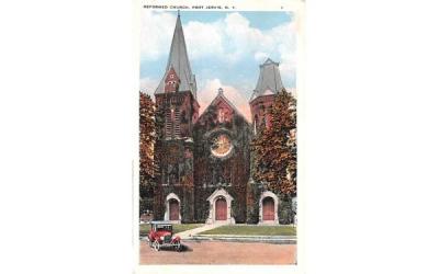 Reformed Church Port Jervis, New York Postcard