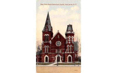 Deer Park Reformed Church Port Jervis, New York Postcard