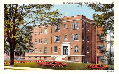 St Francis Hospital Port Jervis, New York Postcard