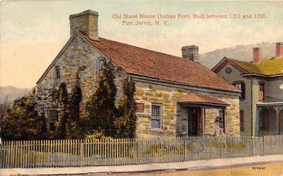 Old Stone House, Indian Fort Port Jervis, New York Postcard