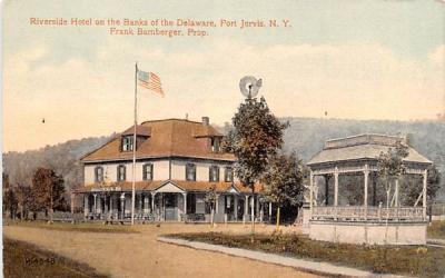 Riverside Hotel Port Jervis, New York Postcard