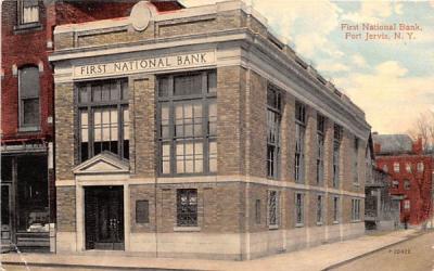 First National Bank Port Jervis, New York Postcard