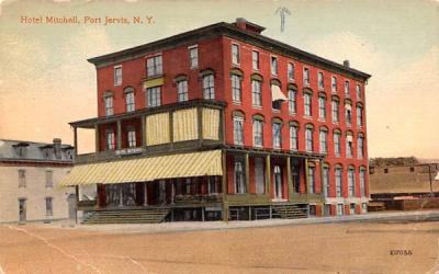 Hotel Mitchell Port Jervis, New York Postcard