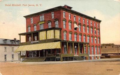 Hotel Mitchell Port Jervis, New York Postcard