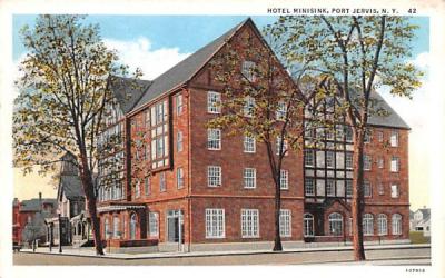 Hotel Minisink Port Jervis, New York Postcard