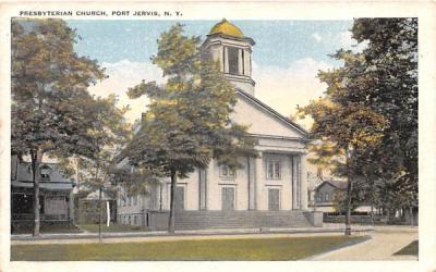 Presbyterian Church Port Jervis, New York Postcard