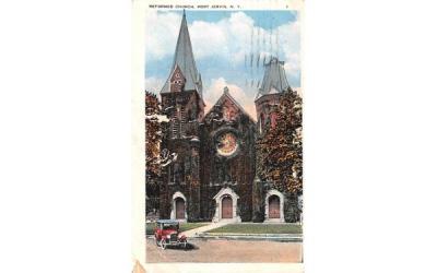 Reformed Church Port Jervis, New York Postcard