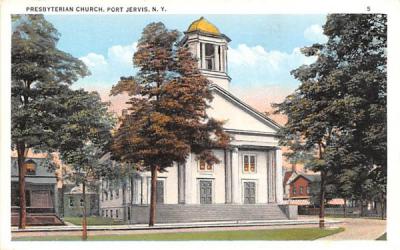 Presbyterian Church Port Jervis, New York Postcard