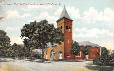 First Baptist Church Port Jervis, New York Postcard