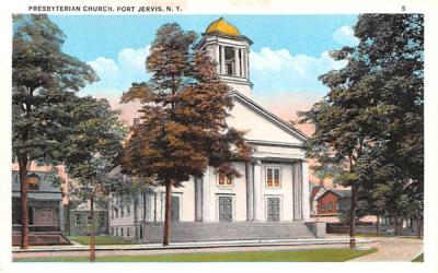 Presbyterian Church Port Jervis, New York Postcard