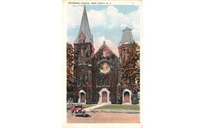 Reformed Church Port Jervis, New York Postcard