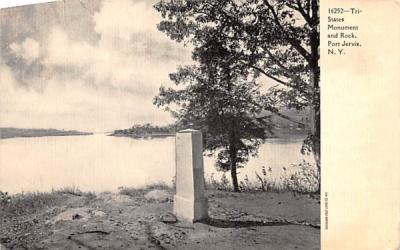 Tri States Monument & Rock Port Jervis, New York Postcard