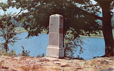 Monument at Tri States Rock Port Jervis, New York Postcard