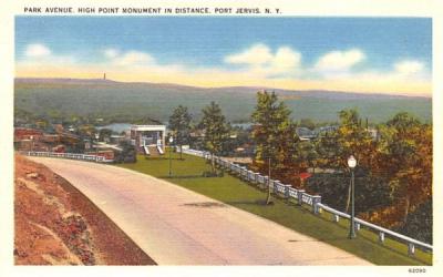 Park Avenue Port Jervis, New York Postcard